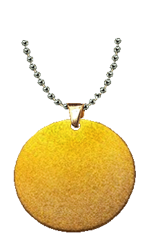 Gold Nodular 6063 Round tag